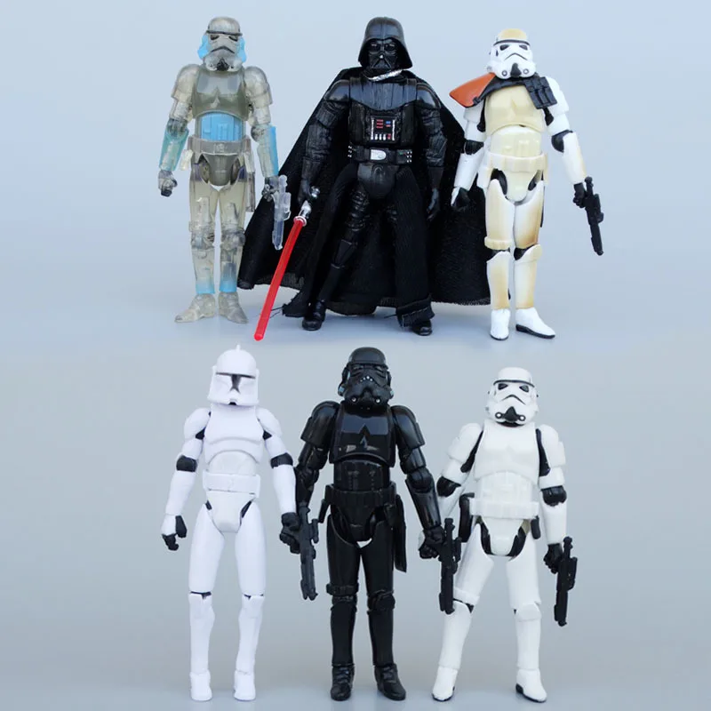 Disney Star Wars Action Figure Collectible Darth Vader Imperial Stormtrooper Joints Movable Model Ornament Cute Toys Accessories