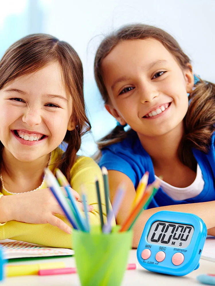 4 قطعة المغناطيسي الرقمية المطبخ الموقت ساعة LCD الرياضة ساعة تنبيه تذكير مؤقت تنازلي ساعة توقيت للطبخ دش الخبز #5