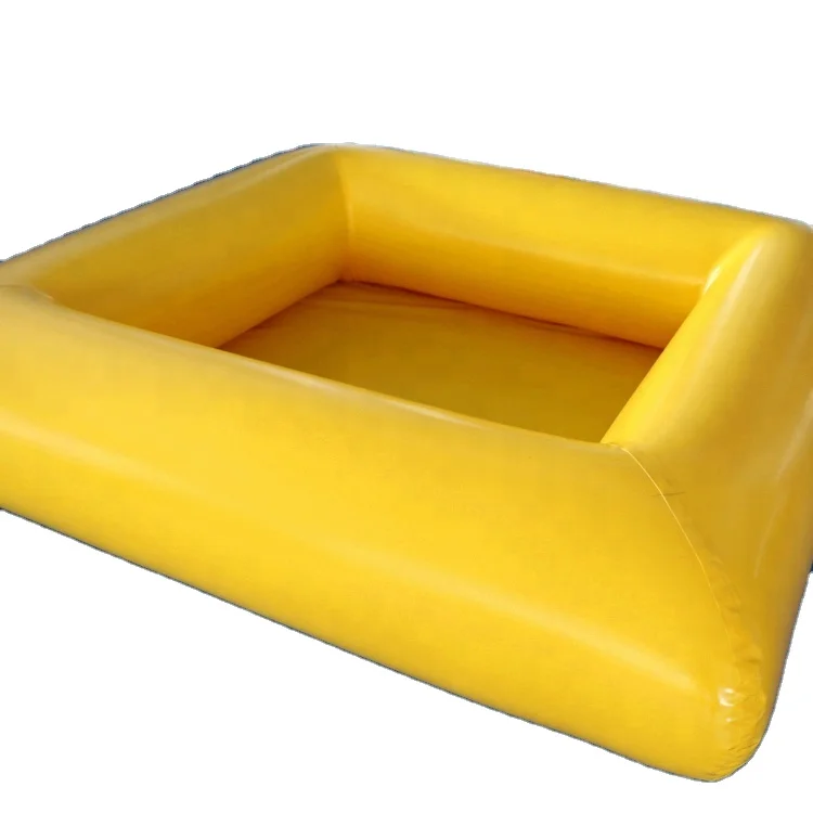 

6.6 x 6.6ft Mini Blue Yellow Square Inflatable Water Swimming Pool for kids