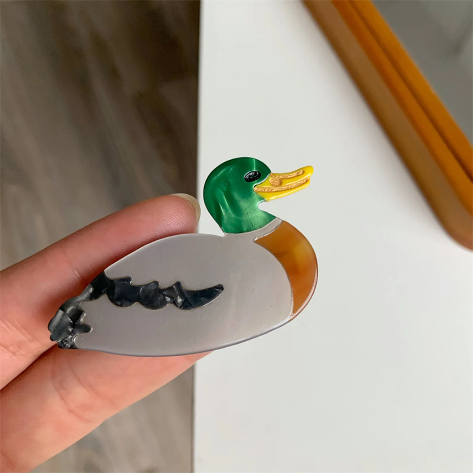 1pc Cute Cartoon Swan Green Duck Parrot Peacock Acrylic Hair Claw Clips for Women Girls Hairclip Barrettes Hairpins Accessories