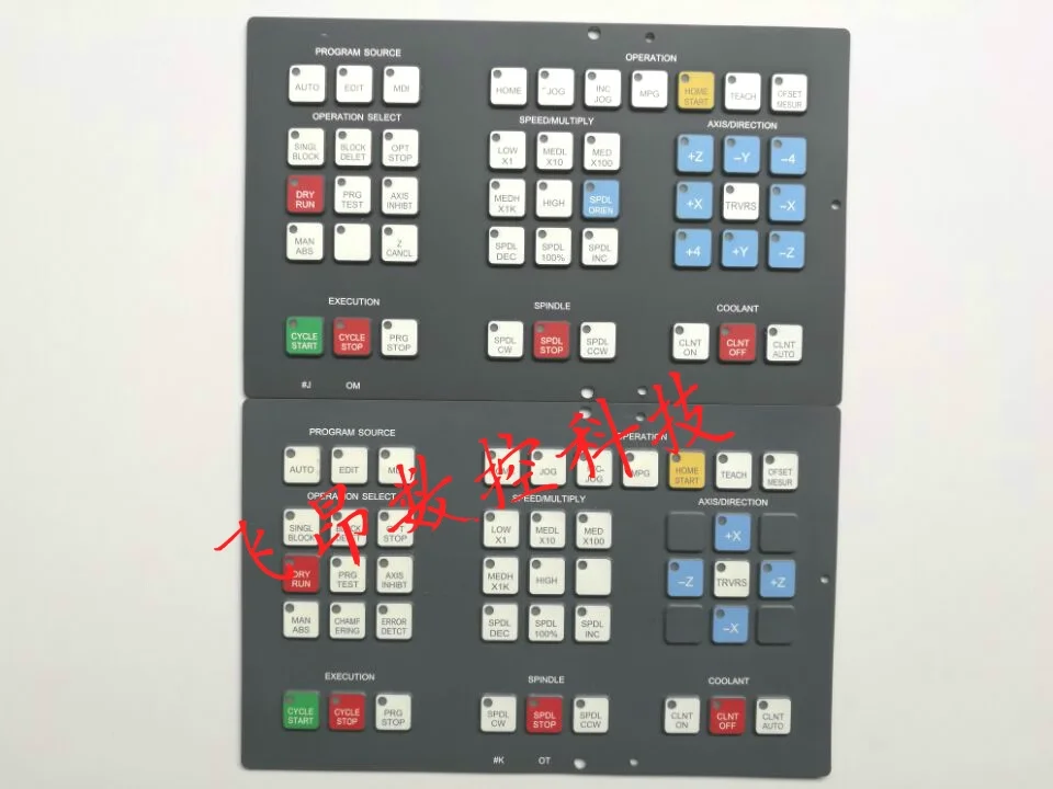 

1PCS Suitable for FANUC silicone key membrane A98L-0001-0524#J #T Dimensions: 246mm x 154mm