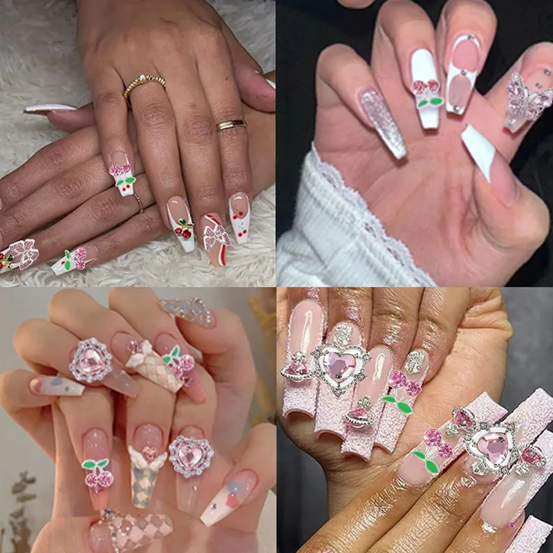 1 صندوق مسمار الفن الراين الذهب رسالة ثلاثية الأبعاد كريستال مسمار السحر لمسمار الفن سبيكة اكسسوارات DIY بها بنفسك مسمار الديكور مستلزمات الأظافر