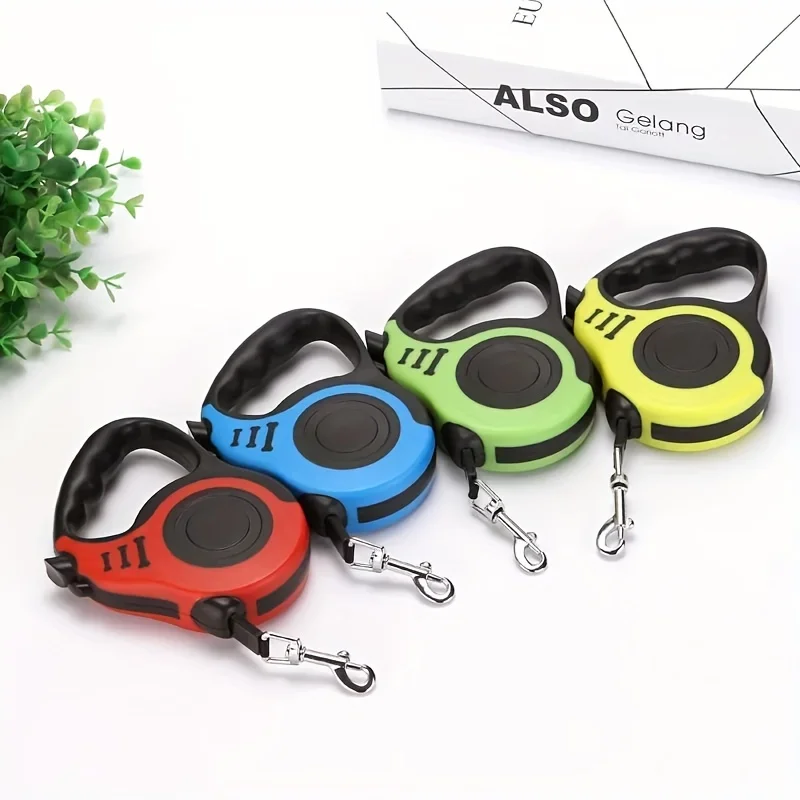 4pcs with different colors 10Foot Automatic Retractable Pet Leash  Safe, Easy Outdoor Adventures for Dogs & Cats - Compact & Dur