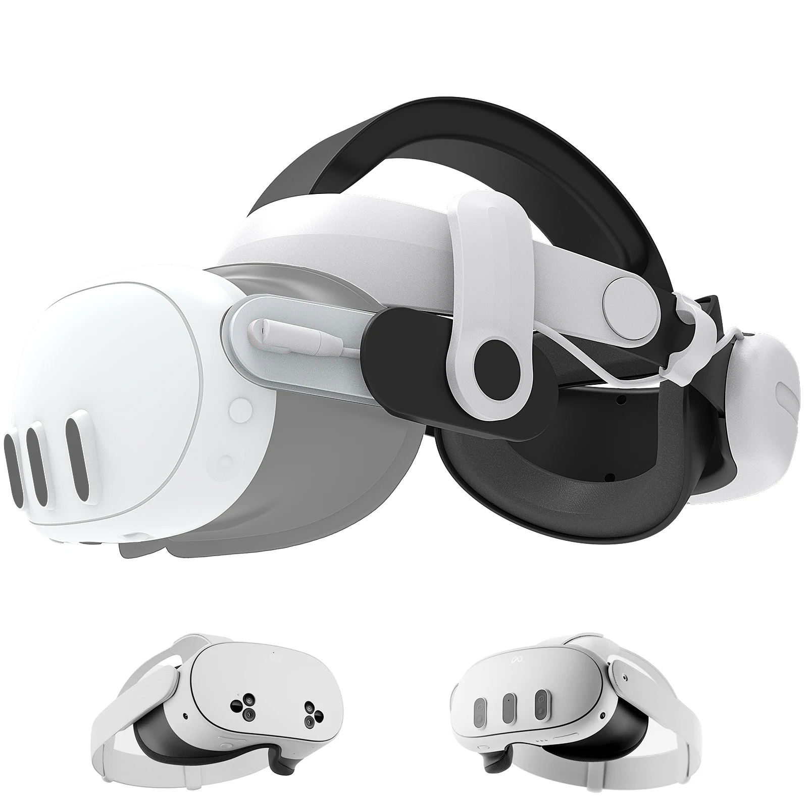 

for Oculus Meta Quest 3/quest 3s Extended Playtime VR Battery Head Strap Adjustable Comfort Lightweight Design VR Accessories