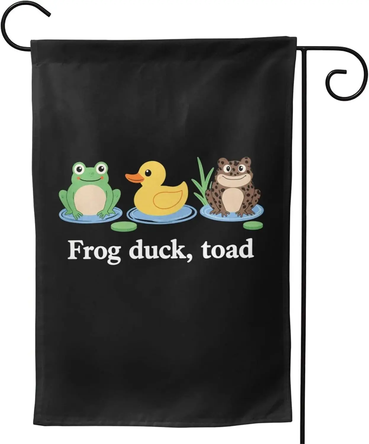 Frog Duck Toad Zoological Protest Garden Flags 12x18 Double Sided for Yard yyi