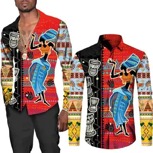 قميص خريطة أفريقيا قمصان رجالية رجال نساء أزياء بلوزة كبيرة الحجم قميص طية صدر السترة الرجال قمصان الشاطئ ملابس رجالية كوبا أفضل 8 قمصان رجالية أفريقية مبيعا - رقم 3
