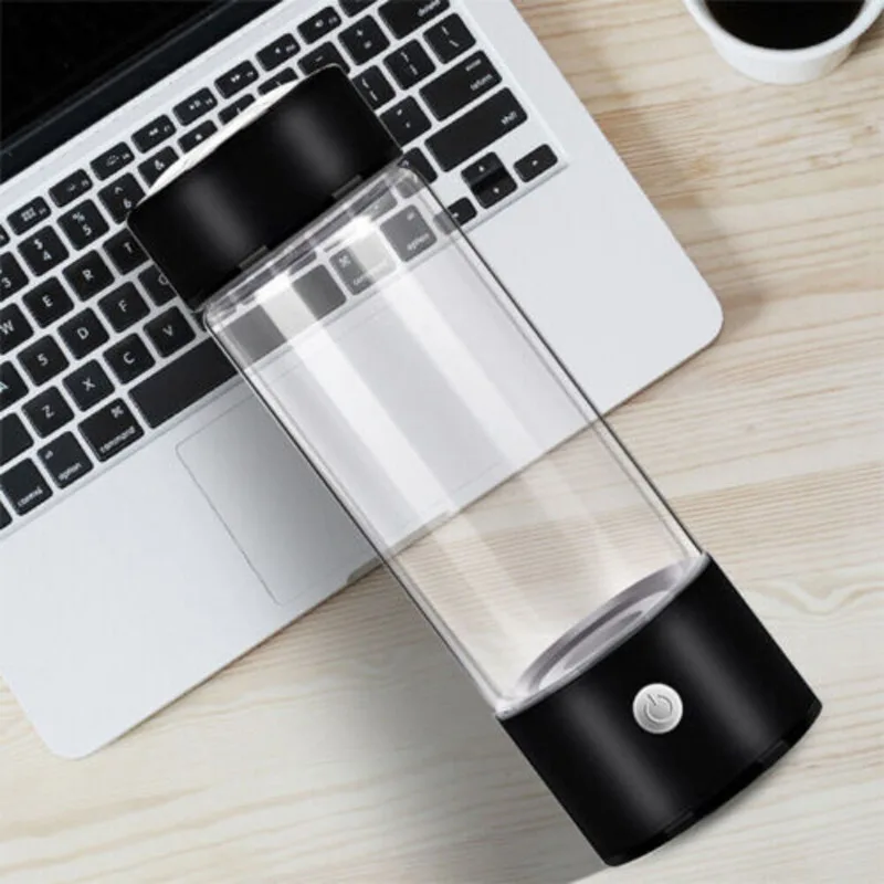 420Ml Portable Hydrogen Rich Alkae Water Ionizer Generator Bottle Cup Mug New