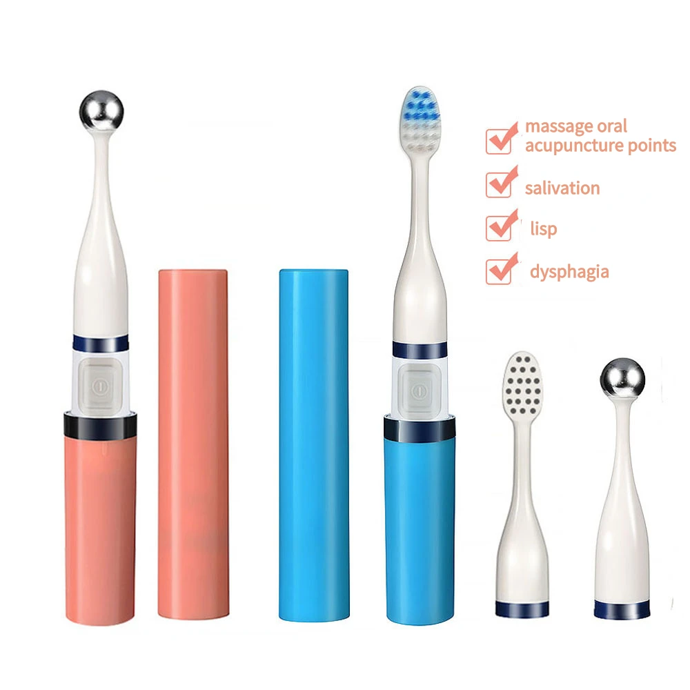 Multi-function Ultrasonic Vibertor Electric Toothbrush Oral Face Massage Replacement Heads Tongue Mouth Muscle Training Device