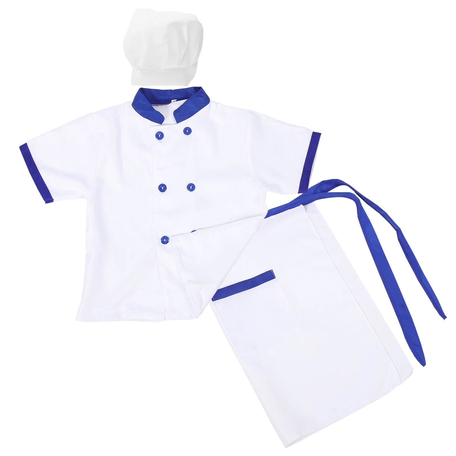 Children's Toddler Clothes Kids Apron Boy Short Sleeve Jacket Costumes/dance Fabric Hat and Girl