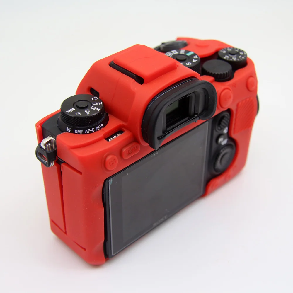 เคสซิลิโคนป้องกันผิวเกราะด้ามยางอุปกรณ์ป้องกันฝาครอบสำหรับ Sony Alpha A9 II A9II A7RIV A7R Mark IV A7R4กระเป๋าวิดีโอป้องกัน