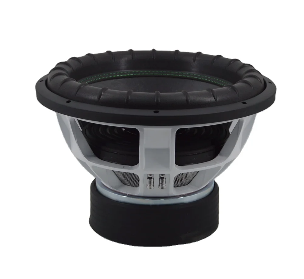15 Inch Car Audio Subwoofer with 3000W RMS Dual Coil Foam Surround Paper Cone 15100-045 DC 12V Companion for Car Speakers