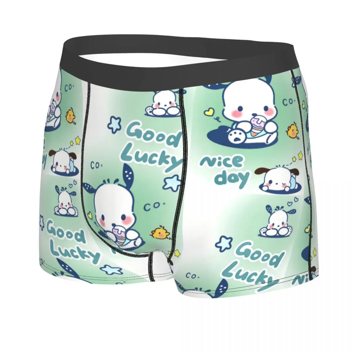 Custom Fashion Pochacco Sanrio Cartoon Boxers Shorts Panties Men's Underpants Comfortable Briefs Underwear