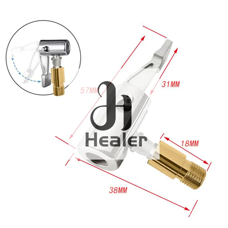1PC Portable Tire Nozzle Clamp Inflatable Pump Connector Car Tire Air Chuck Inflator Compressor Can Be Deflated Valve Adapter