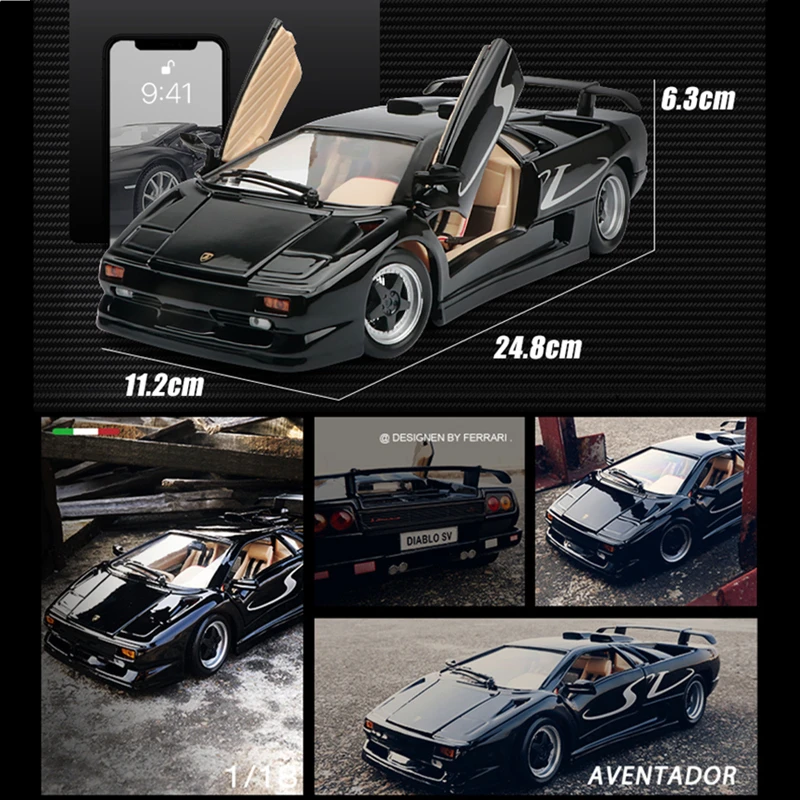 Maisto 1:18 Hot Style Lamborghini Diablo SV Alloy Car Model Simulation Decoration Collection Gift Toy Die Casting Model Boy Toy