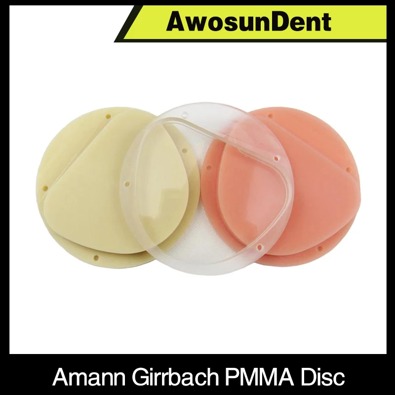 amann girrbach 89x71 mm pmma em branco dentadura material acrilico resina bloco cad cam disco de trituracao 01