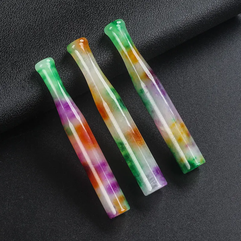 New Arrival 8mm Cigarettes USE Jade Cigarette Holder Men Women 80mm Length Cigarette Holder Tips