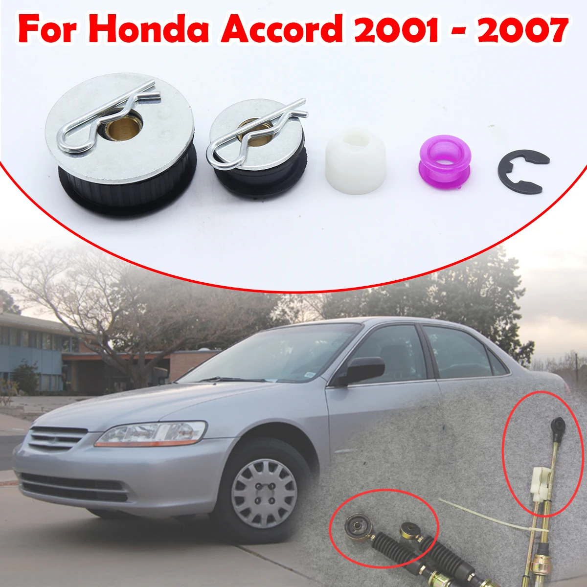 

Manual Gearbox Shift Cable Linkage Bushing For Honda Accord 2001 2002 2003 - 2007 Shifter Lever Selector Rod Connect Bushing Kit