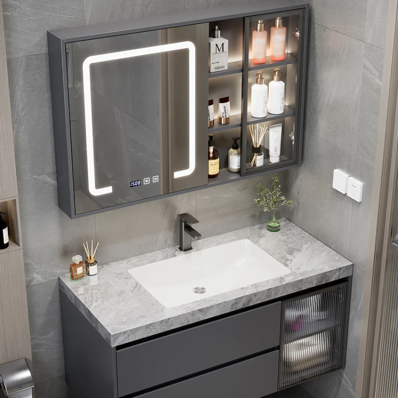 

Mirrors Bathroom Cabinets Modern Storage Dressers Makeup Cabinets Storage Shower Caddy Armario Banheiro Home Furniture TD50BC