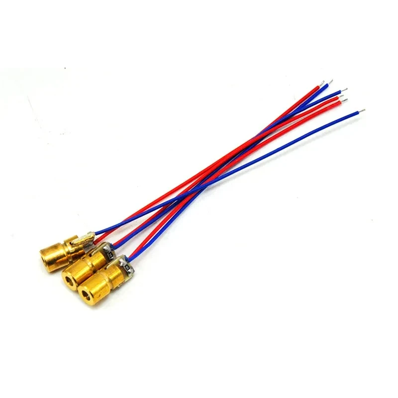 5 Stuks/10 Stuks Mini 3-5Mw 650nm Rode Laser Module Dot Diode Led Verlichting 5V 6X10Mm