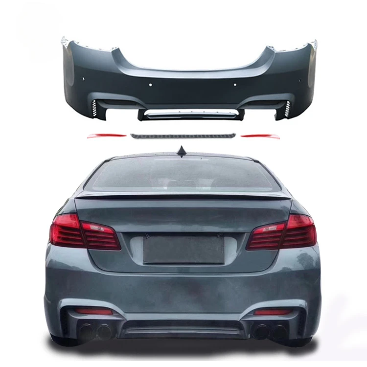 f10 M4 Style Car Bumper Front Rear Bumpers Side Skirts Body kit For 5 Series F18 kits Accessories