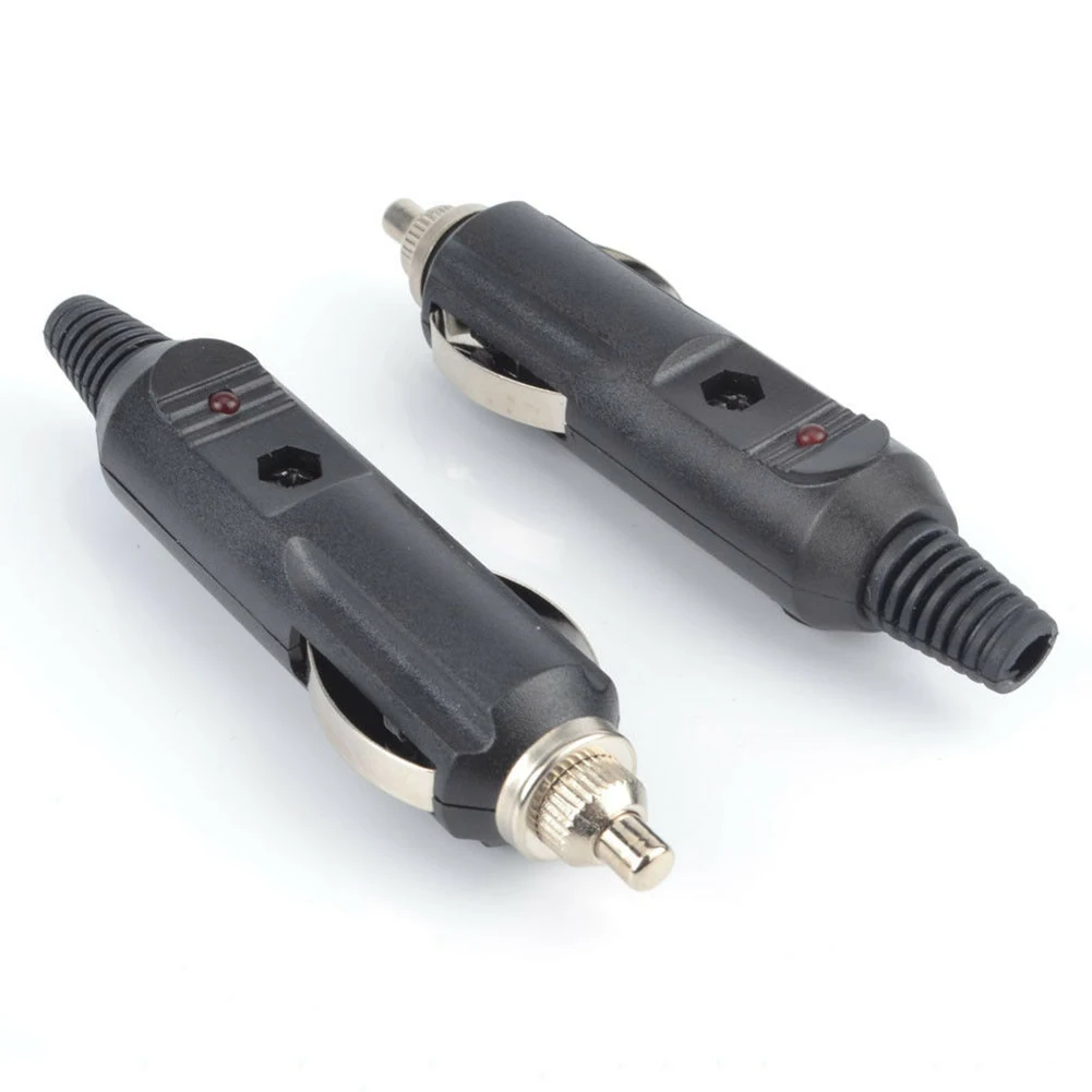 12V Fused DC Power Connector for Motor Vehicles Supporting Accessories Like Portable Refrigerators Cams and Tire Inflators