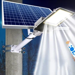 Farola Solar para exteriores, lámpara de pared impermeable IP67 con Control remoto para jardín y casa