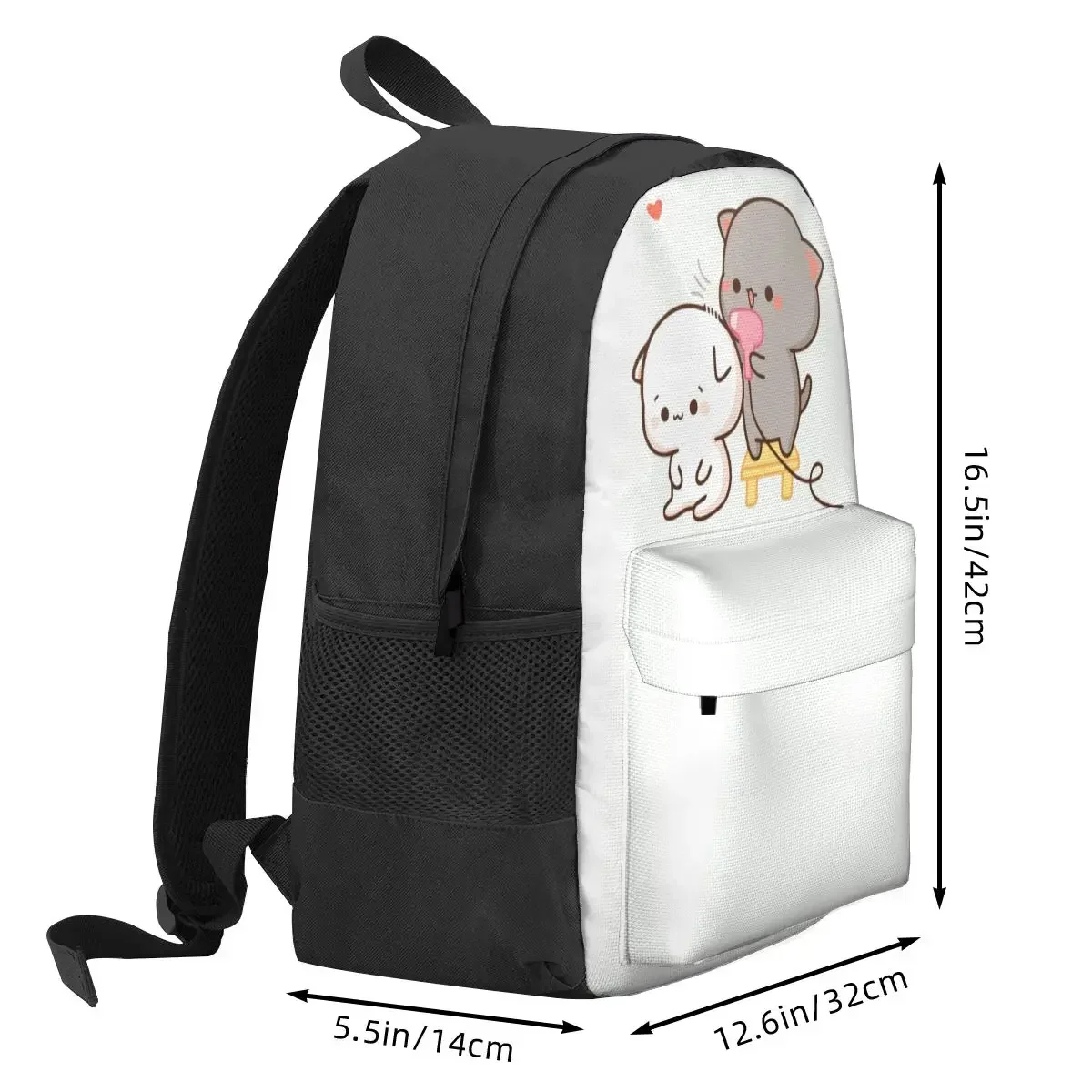 Peach And Goma Mochi Backpacks Boys Girls Bookbag Children School Bags Cartoon Kids Rucksack Travel Rucksack Shoulder Bag