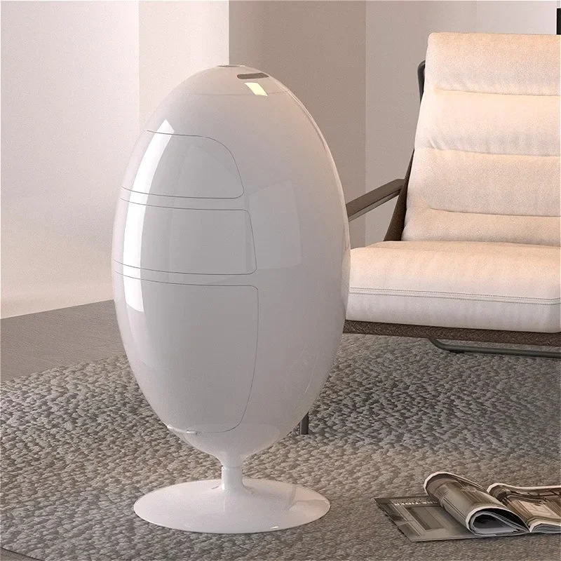 Acrylic Dinosaur Egg Storage Cabinet, High Appearance Horizontal Egg Shape Rotating Storage Box, 360° Rotatable