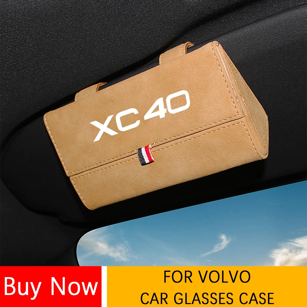 سيارة الشمس قناع نظارات حالة السيارات المنظم صندوق تخزين لفولفو XC90 XC70 C60 XC40 XC30 V90 V40 S90 S80 S60 S50 S40 C70 C40 C30