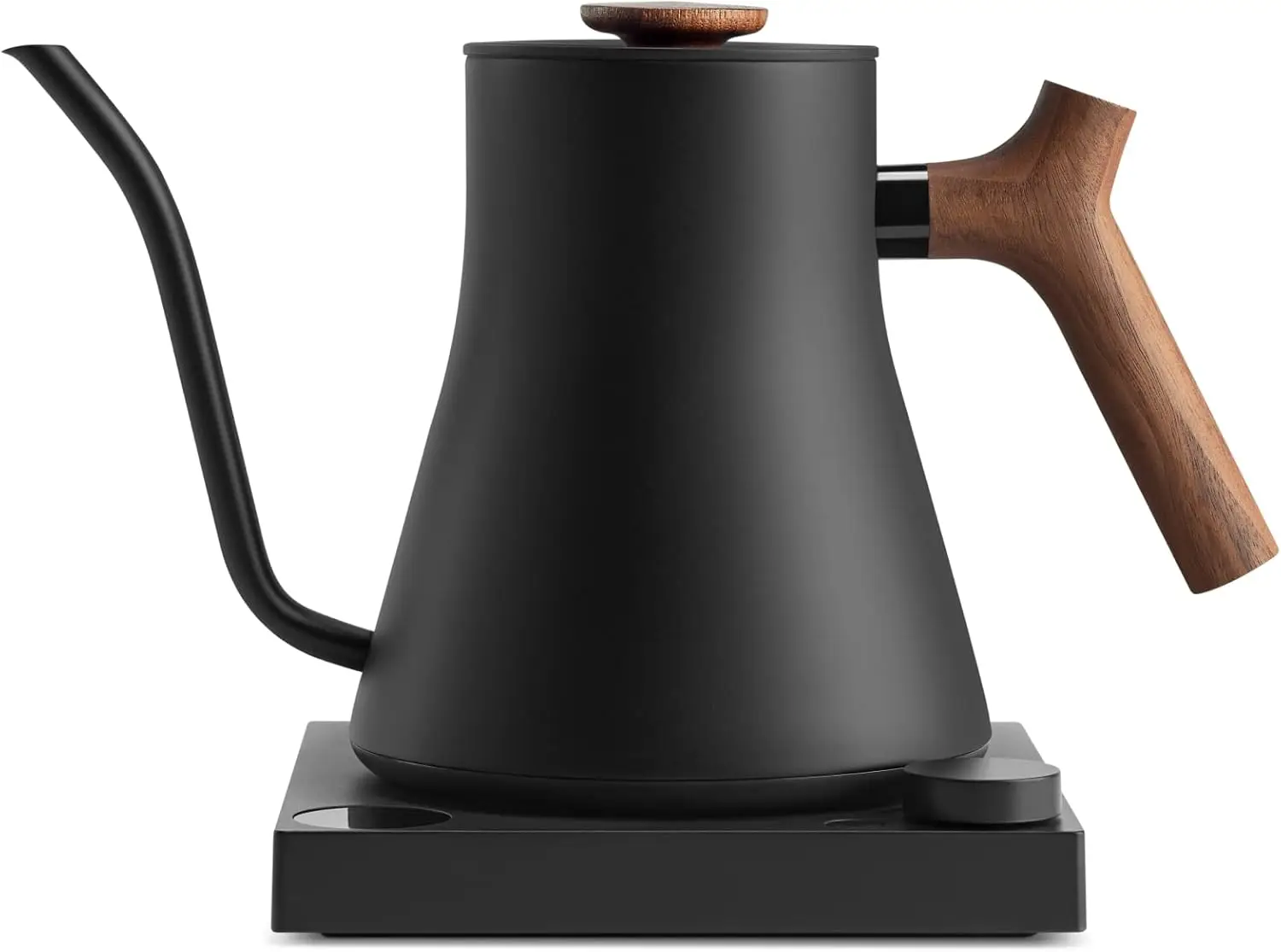 Electric Kettle - Pour-Over Coffee and Tea Pot, Stainless Steel, Quick Heating, Matte Black