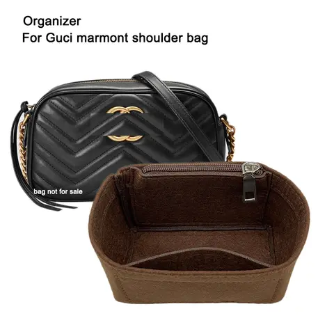 Purse Organizer Insert For GG Marmont Mini Small Shoulder Bag ,Liner Protector Inner Shaper,Customizable Lining