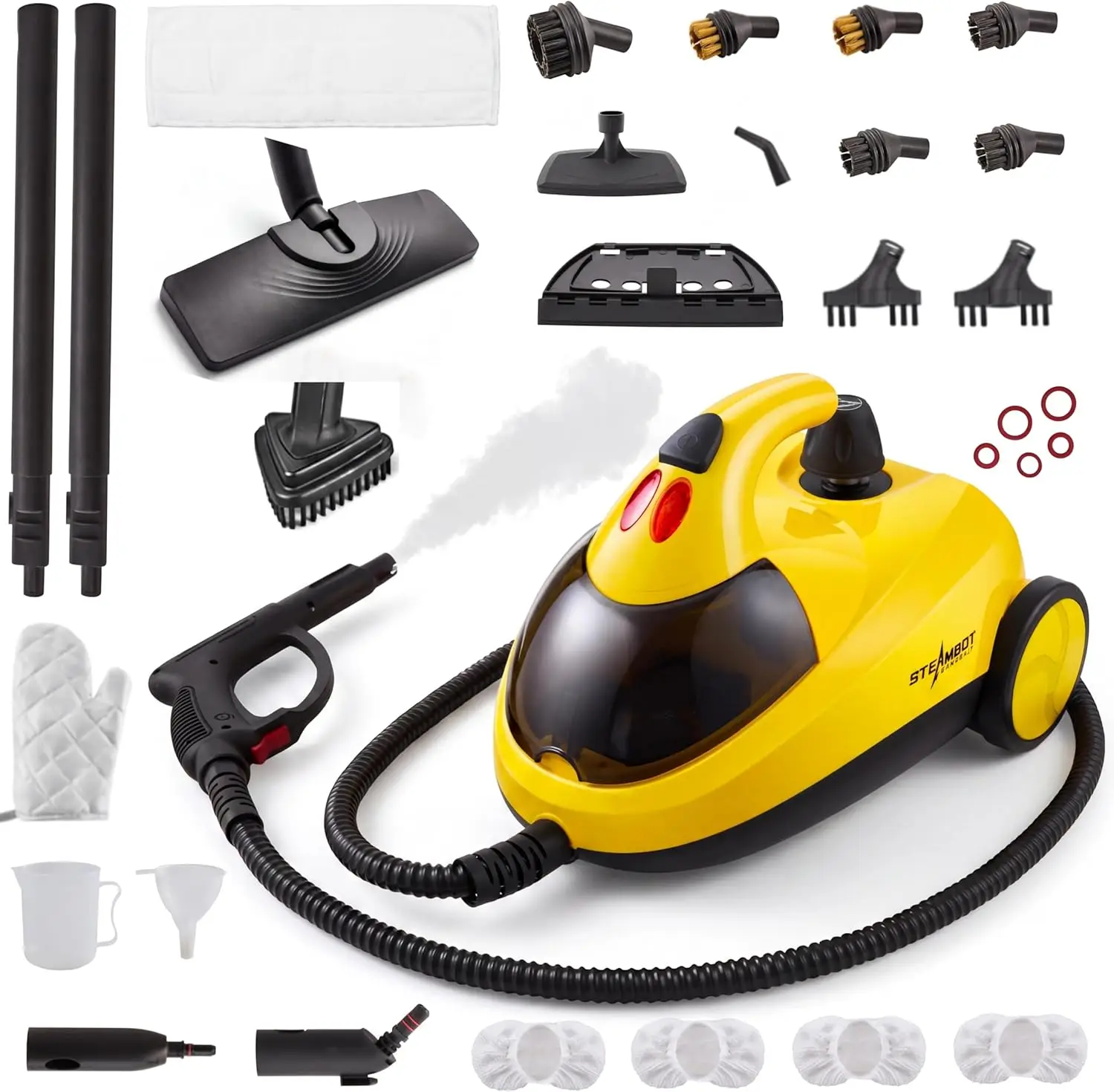 

® Heavy Duty Steam Cleaner with 2L Large Water Tank, 28-in-1 Multipurpose steam cleaner for home, High Temperature Deep