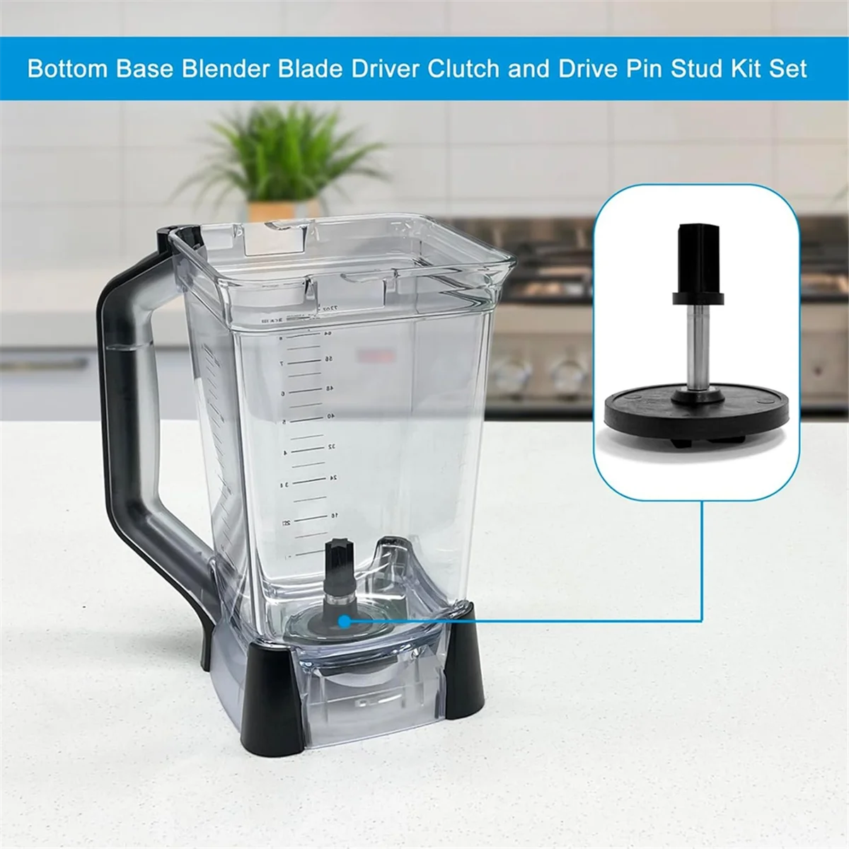 Piezas de repuesto para licuadora BL610 BL710 serie 72 Oz (9 tazas), juego de lanzador, embrague de controlador y pasador de accionamiento