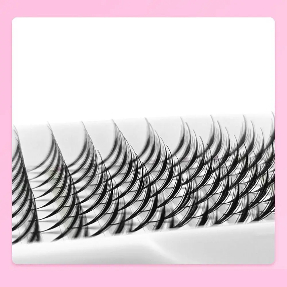 Nieuwe 12-rijows Cluster Wimpers Kit Enkele Cluster Comic Wings Mink Lashes Extensions C/D/CC Krul Individuele Wimpers Oogmake-up Gereedschap