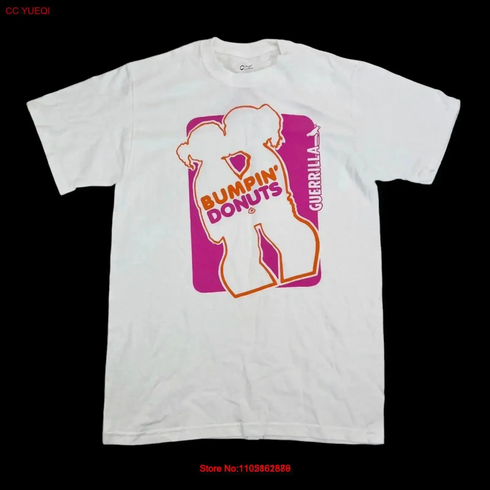 Bumpin Donuts Dunkin Parody Funny Naughty T shirt Sz 2XL XXL vintage Washed fashion Breathable Comfortable homme Versatile