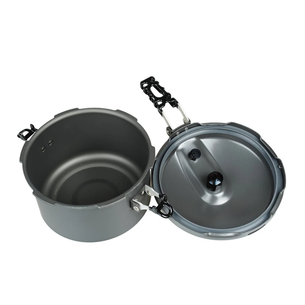 Mini Pressure cooker portable aluminum soup pot  Picnic outdoor travel hiking pan non-stick pan cooking tool gas stove cooker