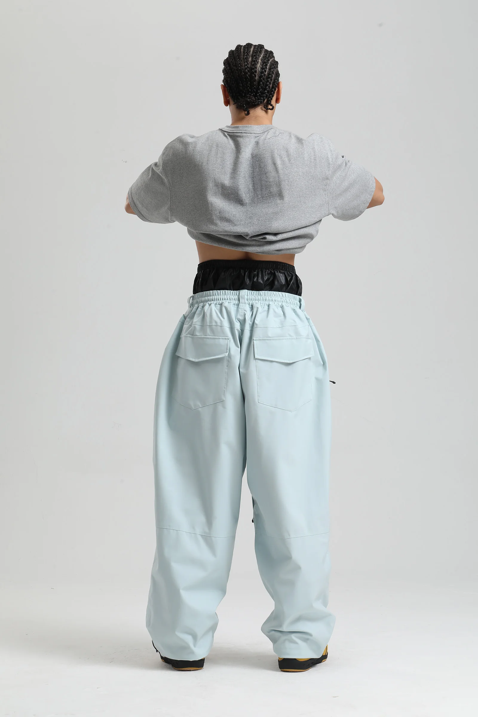 Gsou Snow 2025, Unisex-Cargohose mit lockerer Passform – wasserdichte, winddichte Snowboardhose für Damen und Herren, Winter-Schneeausrüstung – Detail 12
