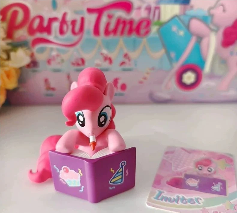 Authentieke My Little Pony Pinkie Pie Party Time Blind Box Doll Collectible Figure Girls Gift Display Piece Action Toy Figures