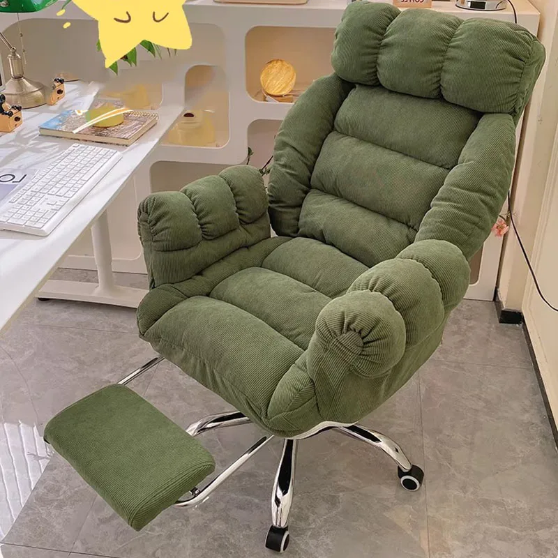 Lazy Comfortable Office Chair Ergonomic Nordic Mobile Swivel Arm Office Chair Backrest Wheels Sillas De Oficina Trendy Furniture