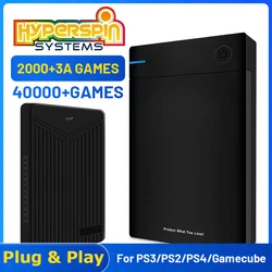 New Video Game Console Hyperspin Gaming HDD with 40000+ retro games for PS4/PS3/PS2/SS/DC portable hard drive for Win7/8/9/10/11