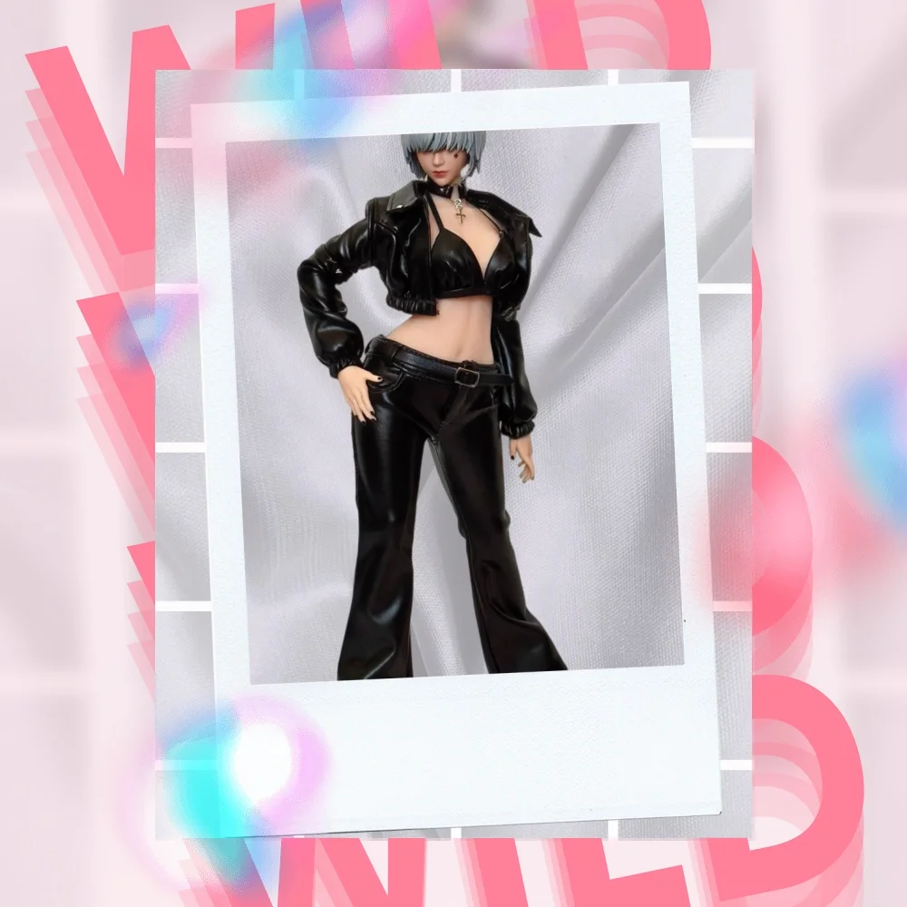 

【Clothing Only】1/6 Trend Basic Versatile Interior Coat Slimming Pants Black Set Fit 12inch Female Soldier Action Figure Body