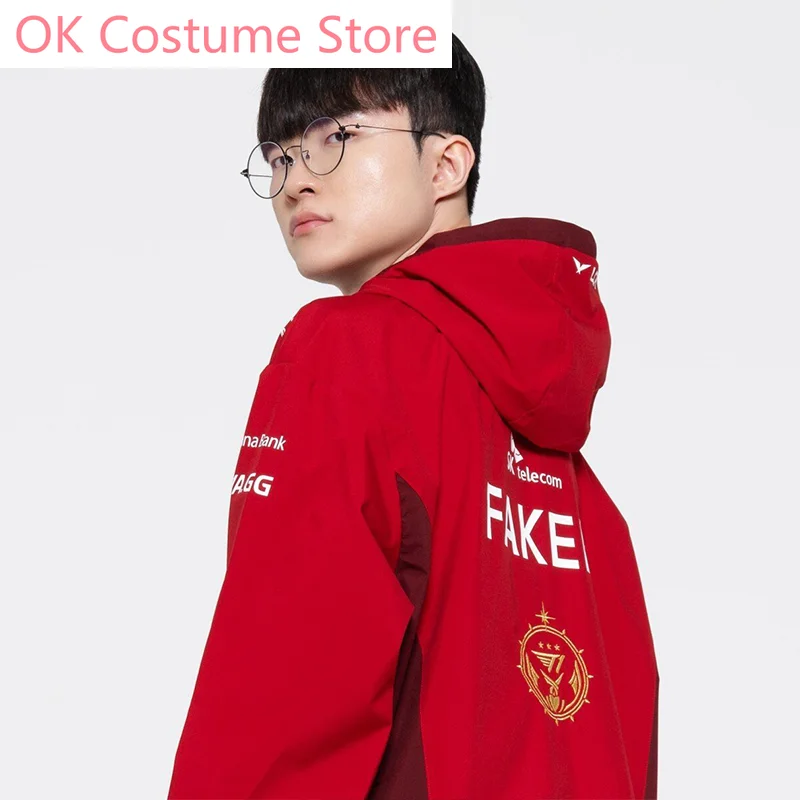 T1 Clan Faker Hetzelfde Uniform S13 Jasje Cosplay Kostuum Cogame Anime Party Uniform Hallowen Spelen Rollenkleding