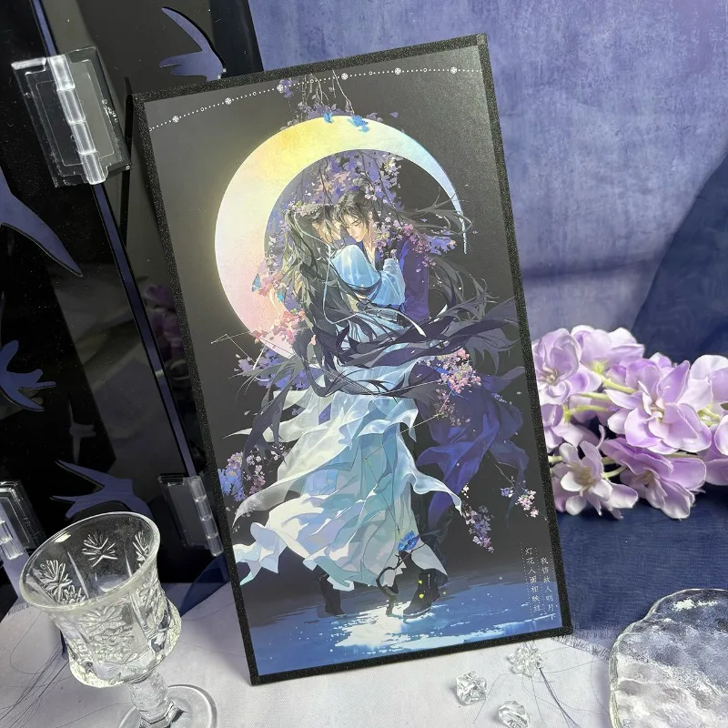 De Husky en zijn witte kat Shizun Officiële Merch Yue Hui-serie Can Yue Tang Hui Standee Fotokaart Badge Shikishi