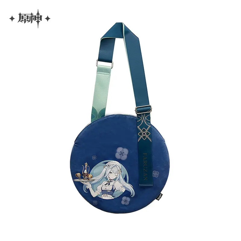 【Genshin Impact】Offline Store Theme Series Peripherals Faruzan Blue Glass Canvas Tote Bag Anime Cosplay Gift