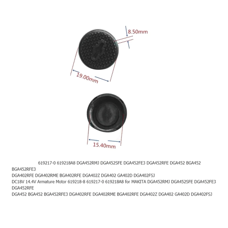 Borstelhouder + Caps + Cover + Borstels + Anker Voor MAKITA CB430 BGA450 BGA452 DGA452 DGA452RMJ DGA452SFE DGA452FE3