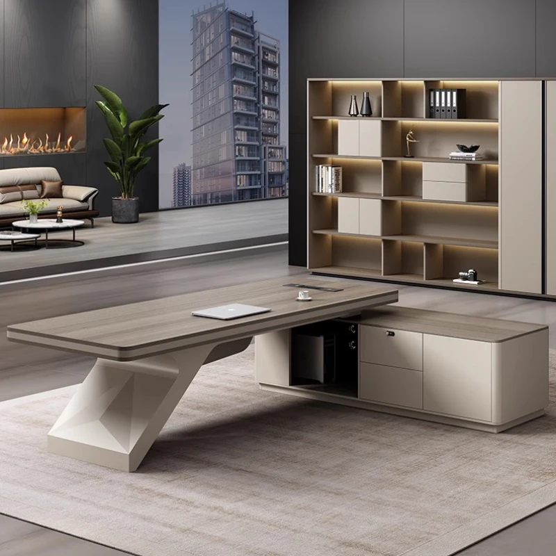 boss simple Office Desk modern president leads chairman's office Desk squad charge manager combination Escritorios Furniture