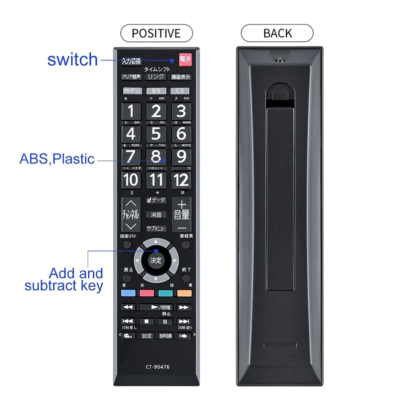 Pengganti Remote Control CT-90476 untuk Toshiba TV CT-90422 Remote Control