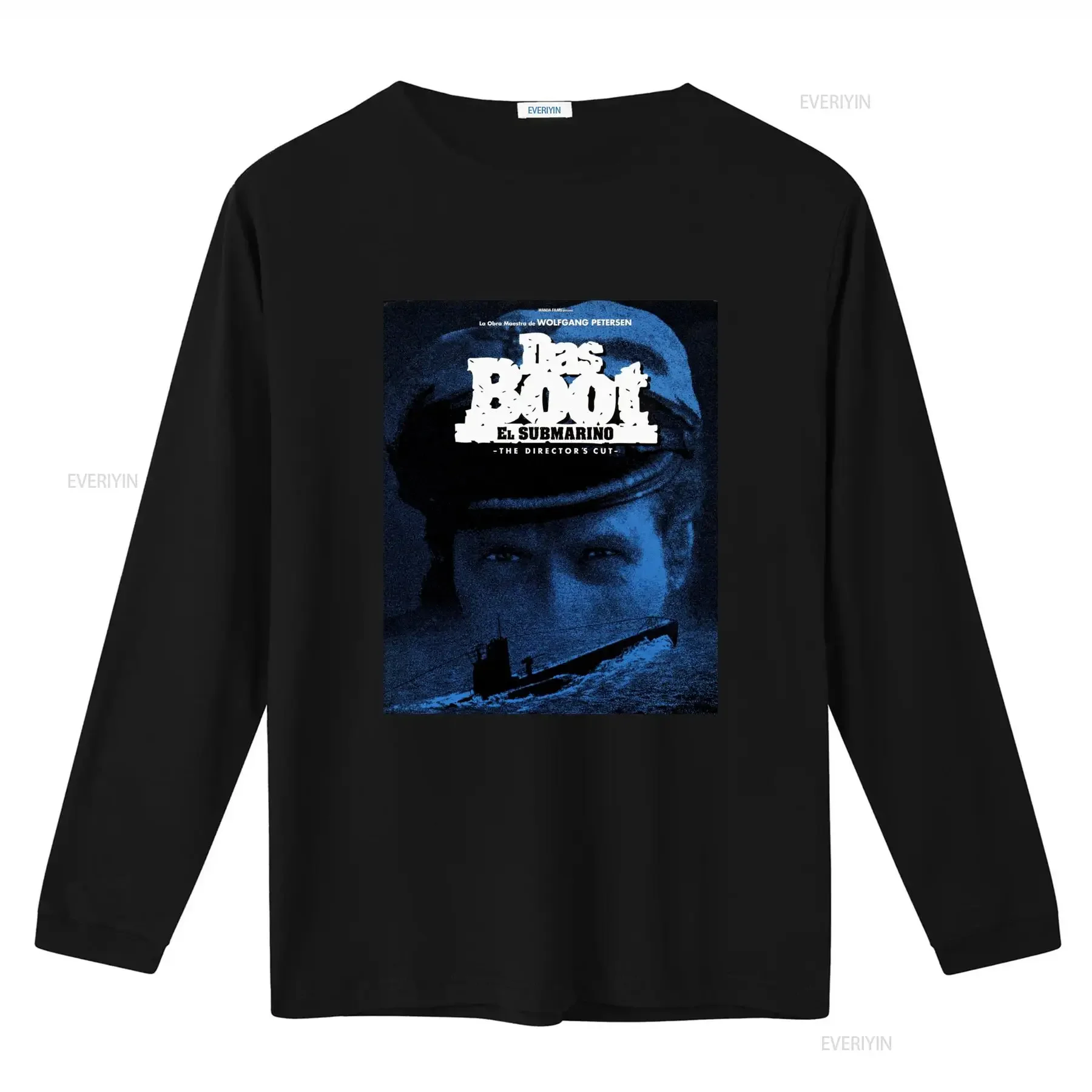 Das Boot 1981 German U Boat Blu ray Cover T shirt Small Medium Cute Vintage Design vintage Washed Casual Comfortable graphic