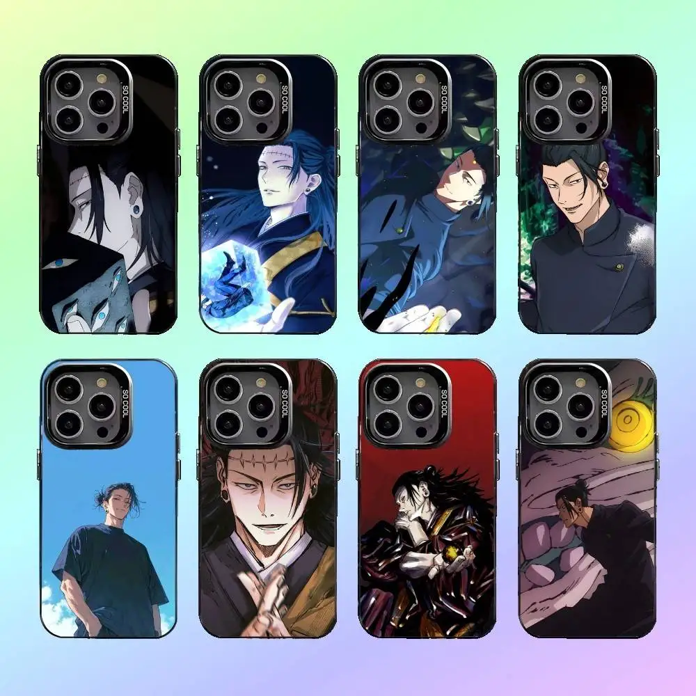 

Suguru Jujutsu Kaisen J-JJK Phone Case For iPhone17,16,15,14,13,12,11 Colorful Silver Phone case Funda Cover