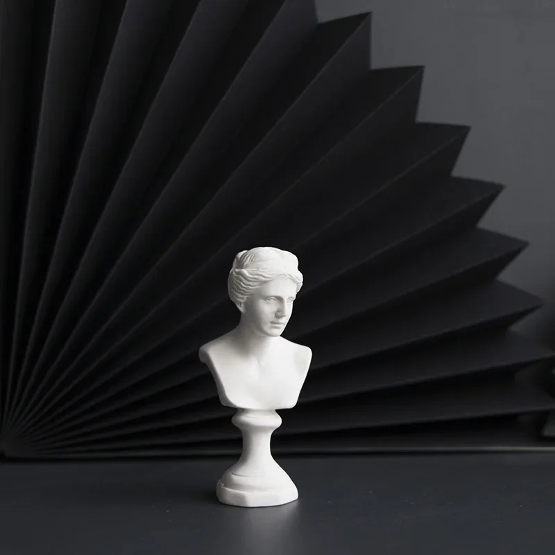 テンウィッシュミニレジン彫刻,天然マン,人間の頭の写真のための装飾アクセサリー